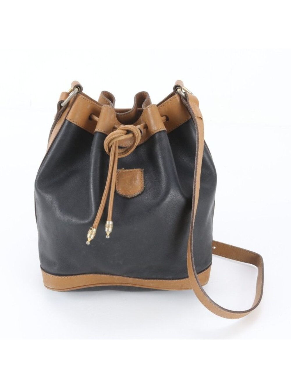 Celine Triomphe Drawstring Leather Shoulder Bag